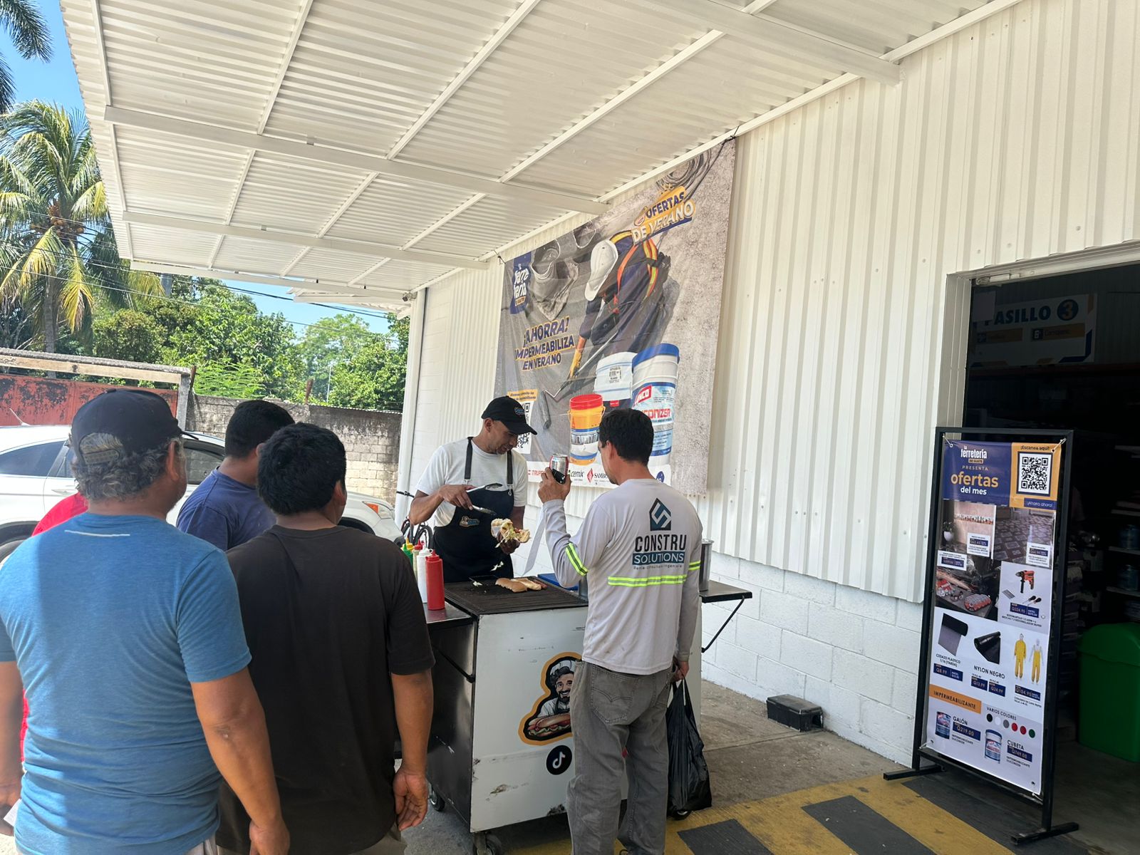Carreta de shucos en evento