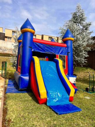 Inflable Castillo Clásico Multicolor | Diversión para Niños en Fiestas - Be Party Guatemala